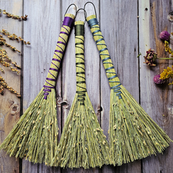 Mini Altar Broom - Handmade Hawktail Whisk Broom | Brooms | Wiccan Center