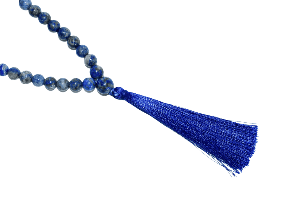 Lapis Lazuli Gemstone Mala, 108 Prayer Bead Mala