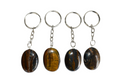 Tiger Eye Key Chain, Gemstone Keychain Crystal Key Ring (Creativity and Intuition).