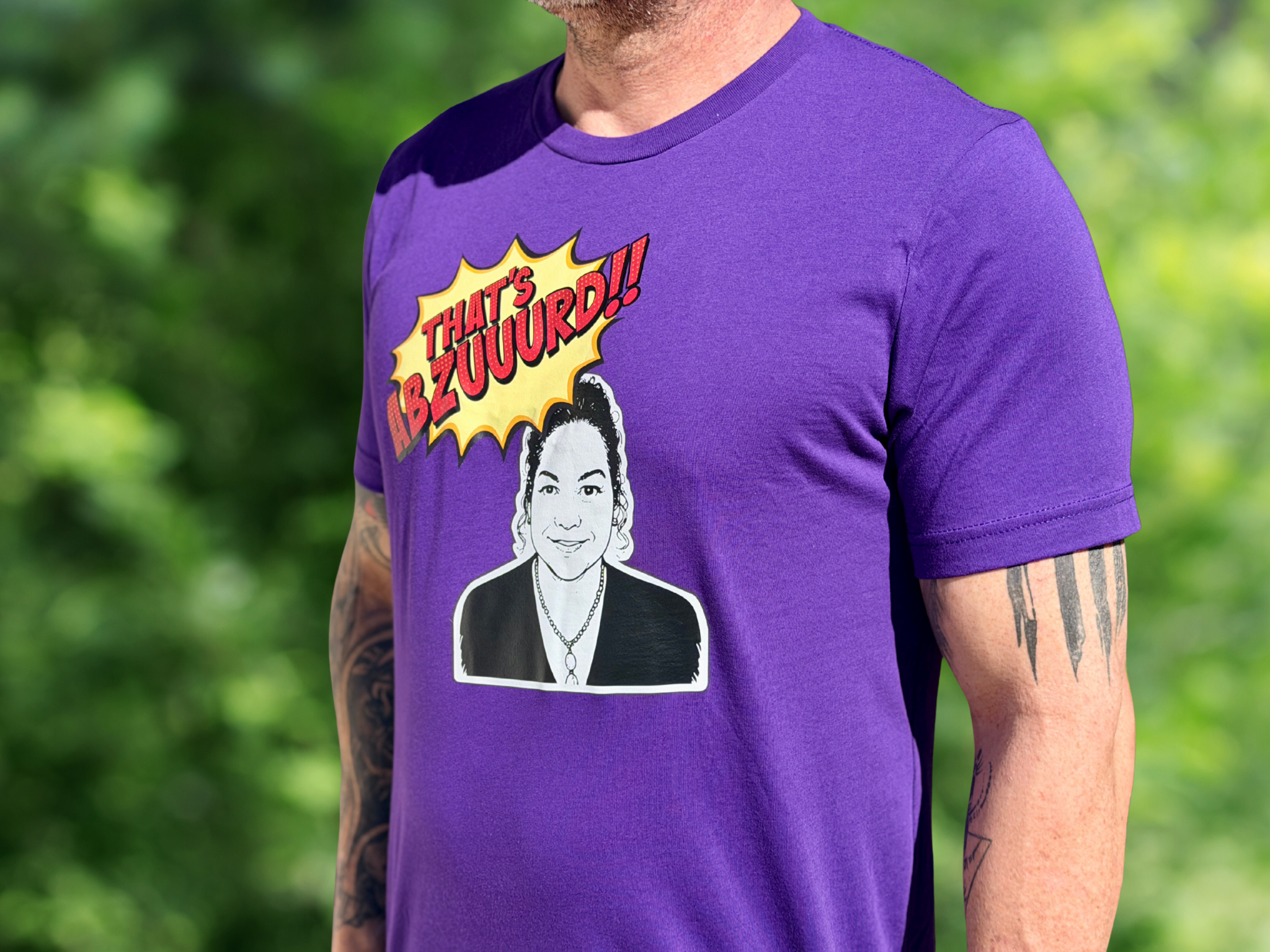 Sending Ravens "THAT'S ABZUURD!" Special Edition Unisex T-Shirt - Purple