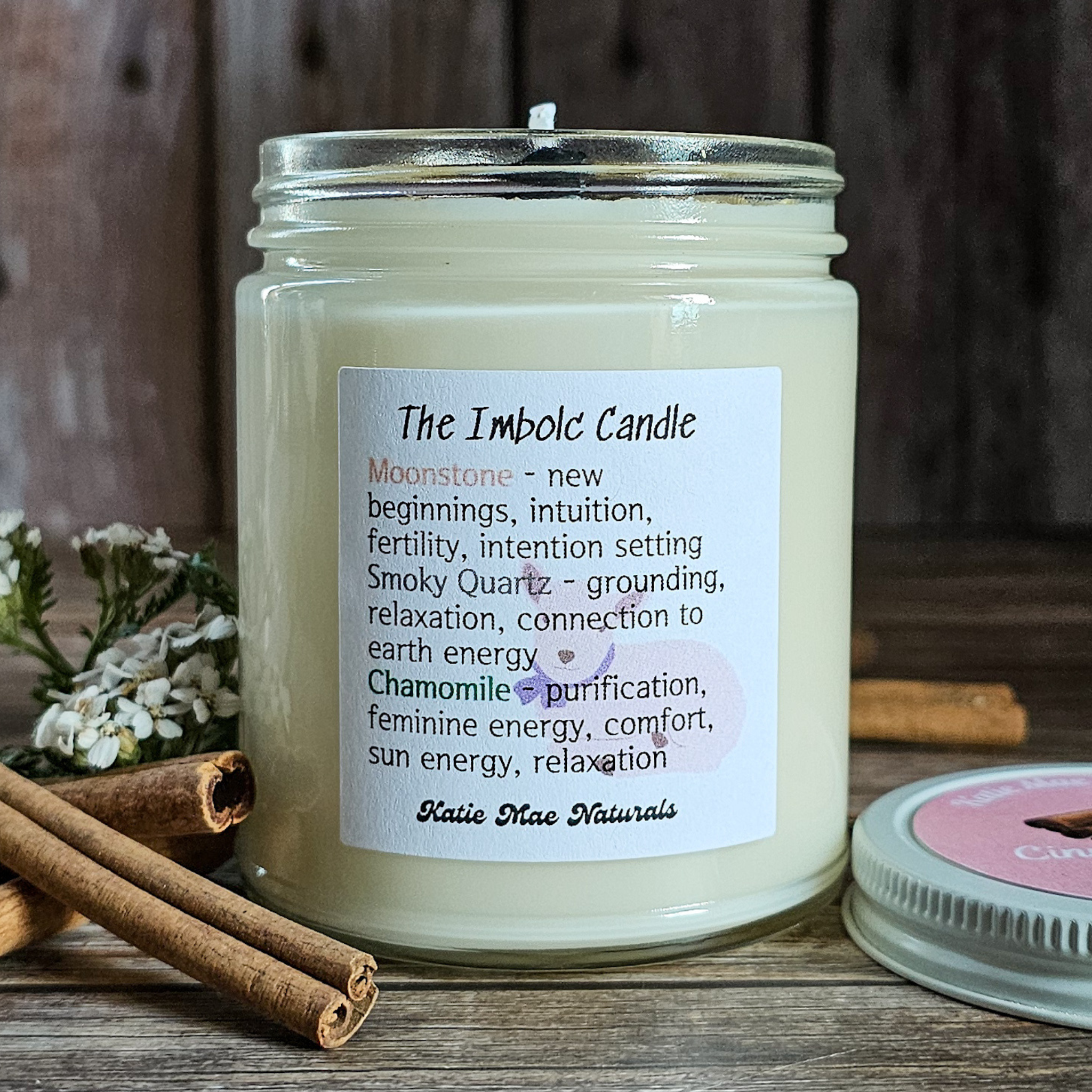 The Imbolc Candle (Cinnamon Sticks) - 9 oz