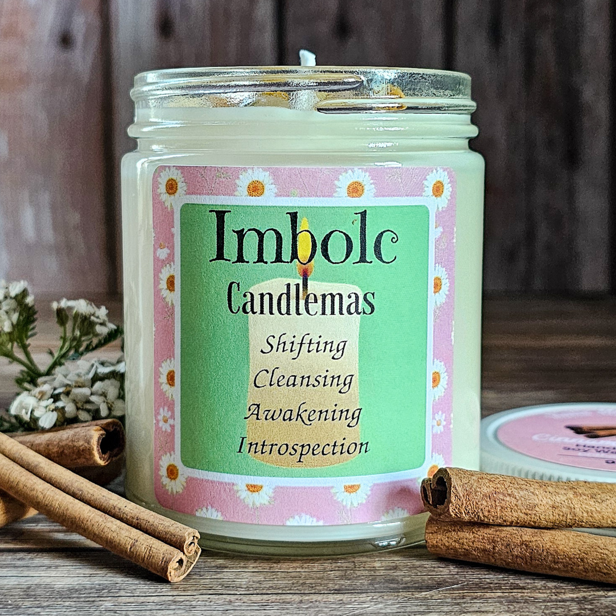 The Imbolc Candle (Cinnamon Sticks) - 9 oz