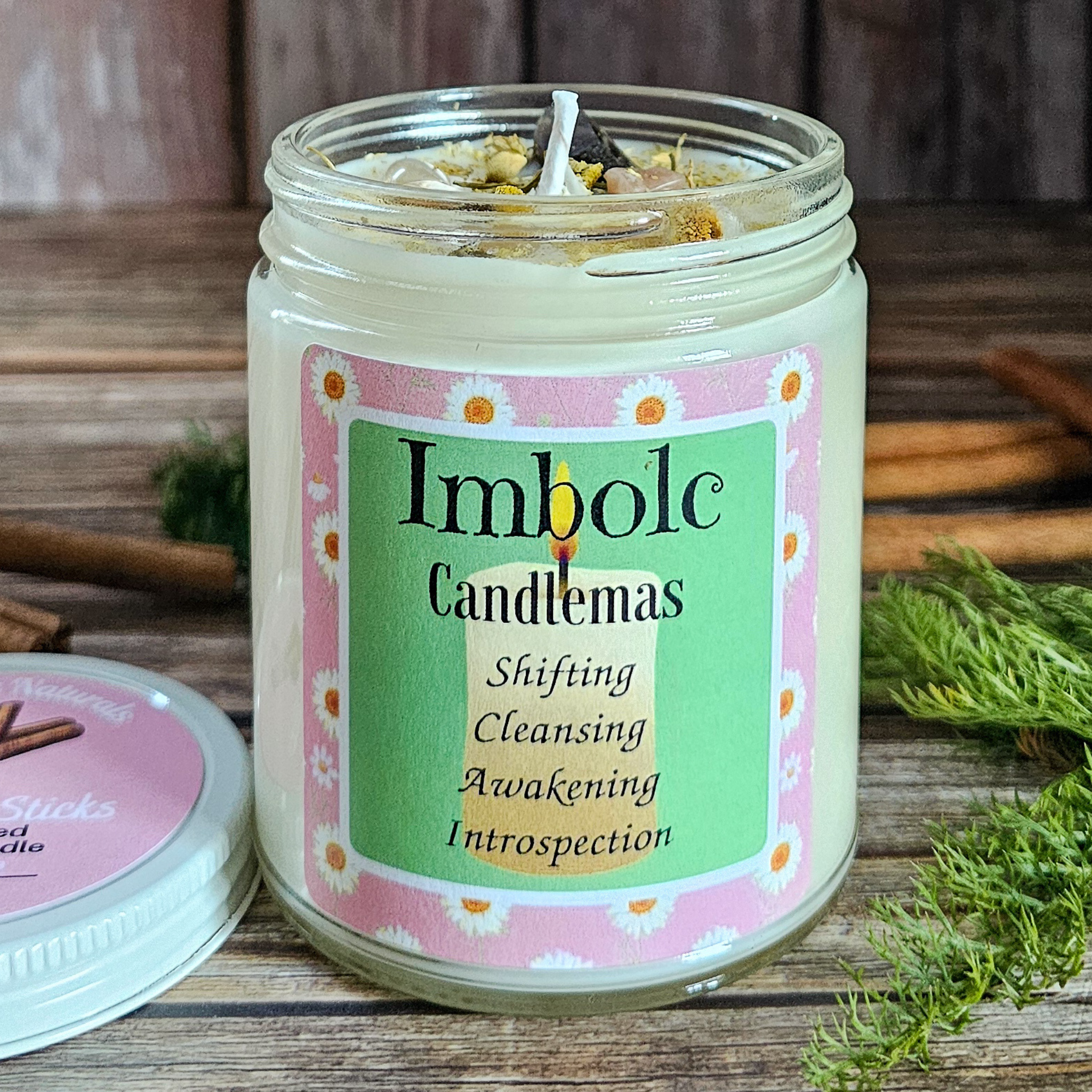 The Imbolc Candle (Cinnamon Sticks) - 9 oz