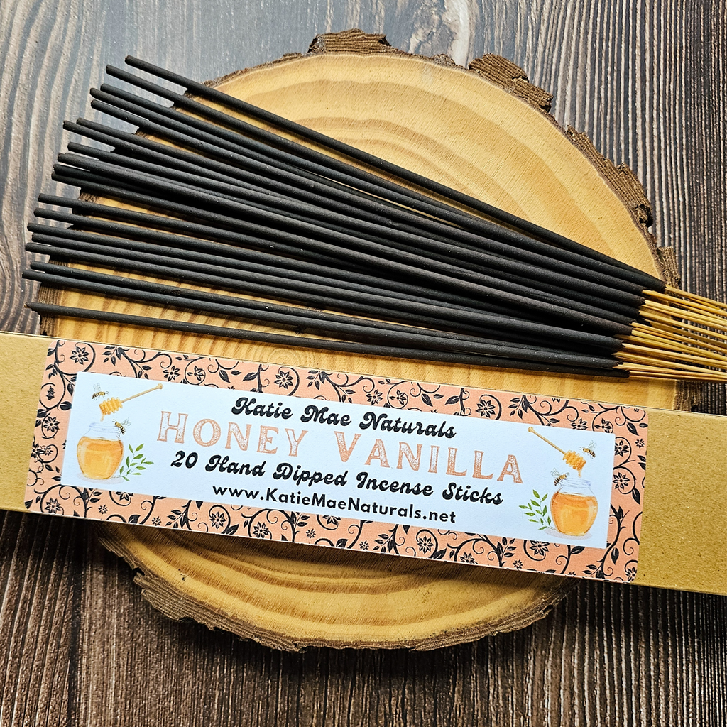 Honey Vanilla Incense Sticks – Hand Dipped Warm Sweet Incense