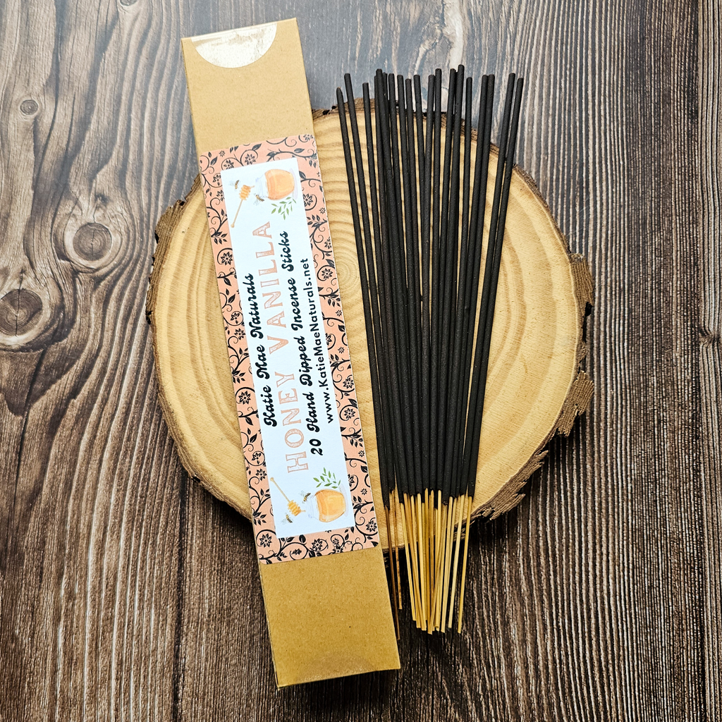 Honey Vanilla Incense Sticks – Hand Dipped Warm Sweet Incense