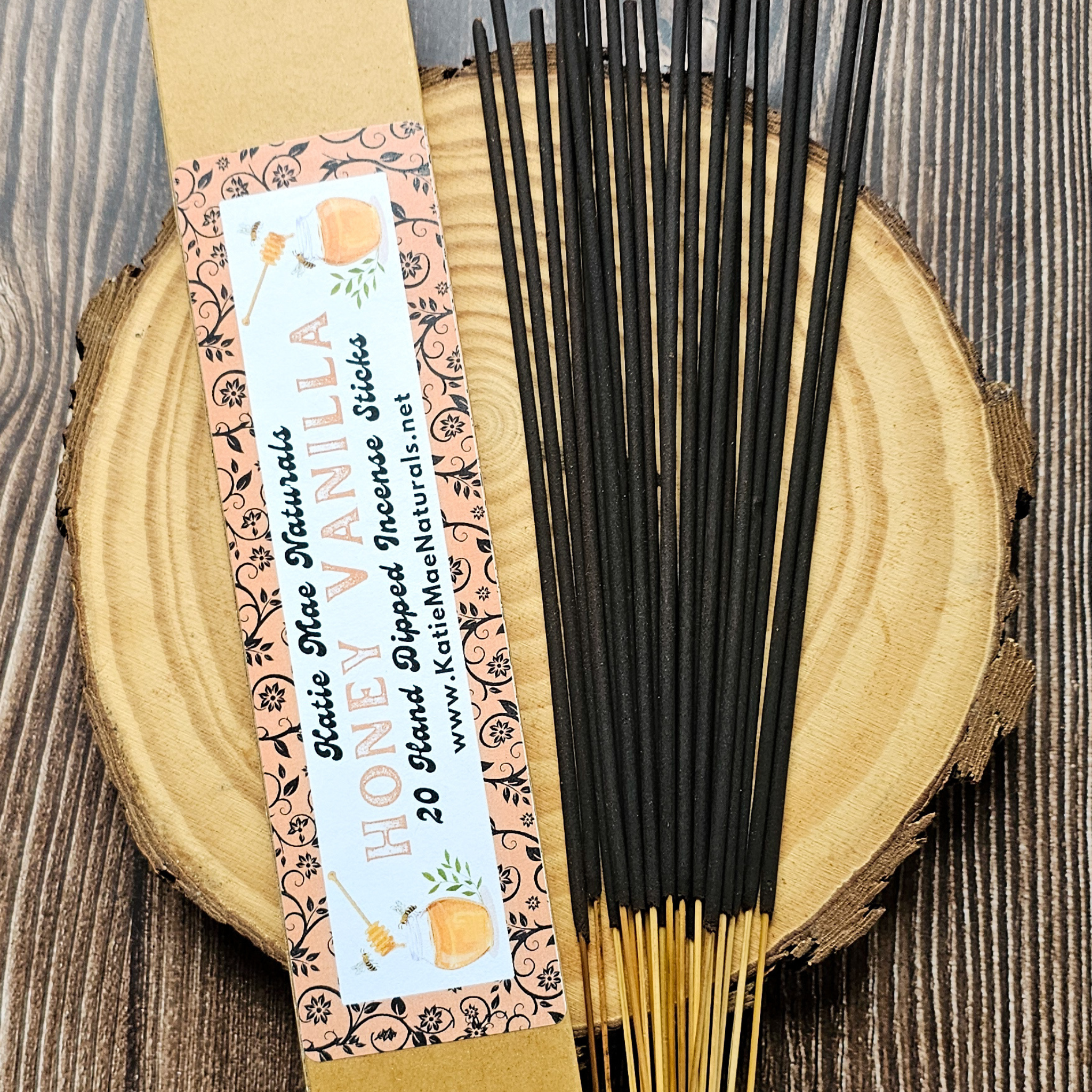Honey Vanilla Incense Sticks – Hand Dipped Warm Sweet Incense