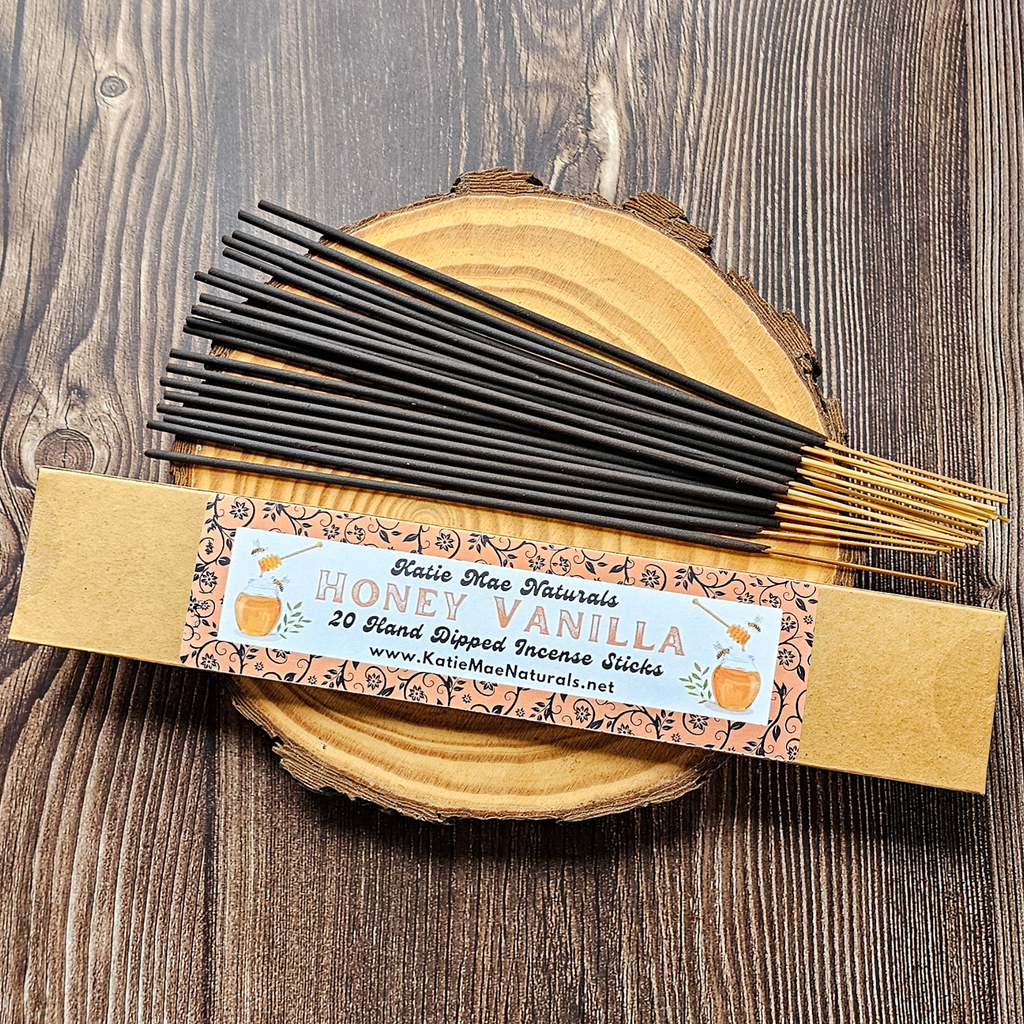 Honey Vanilla Incense Sticks – Hand Dipped Warm Sweet Incense