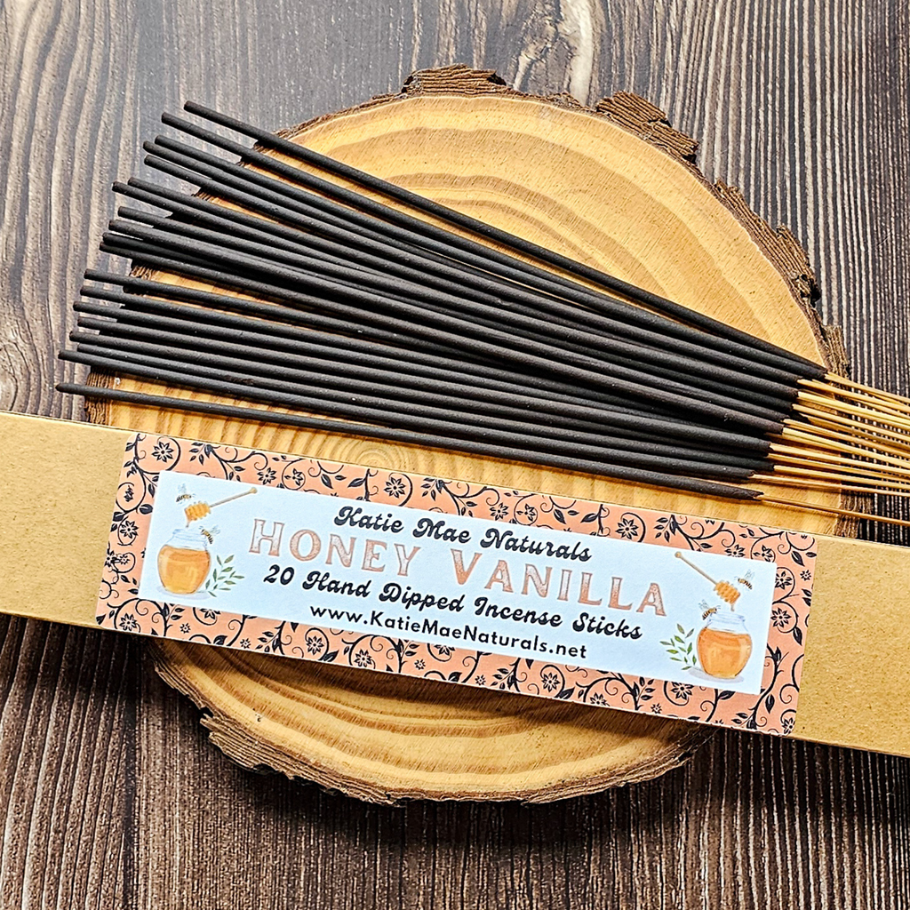 Honey Vanilla Incense Sticks – Hand Dipped Warm Sweet Incense