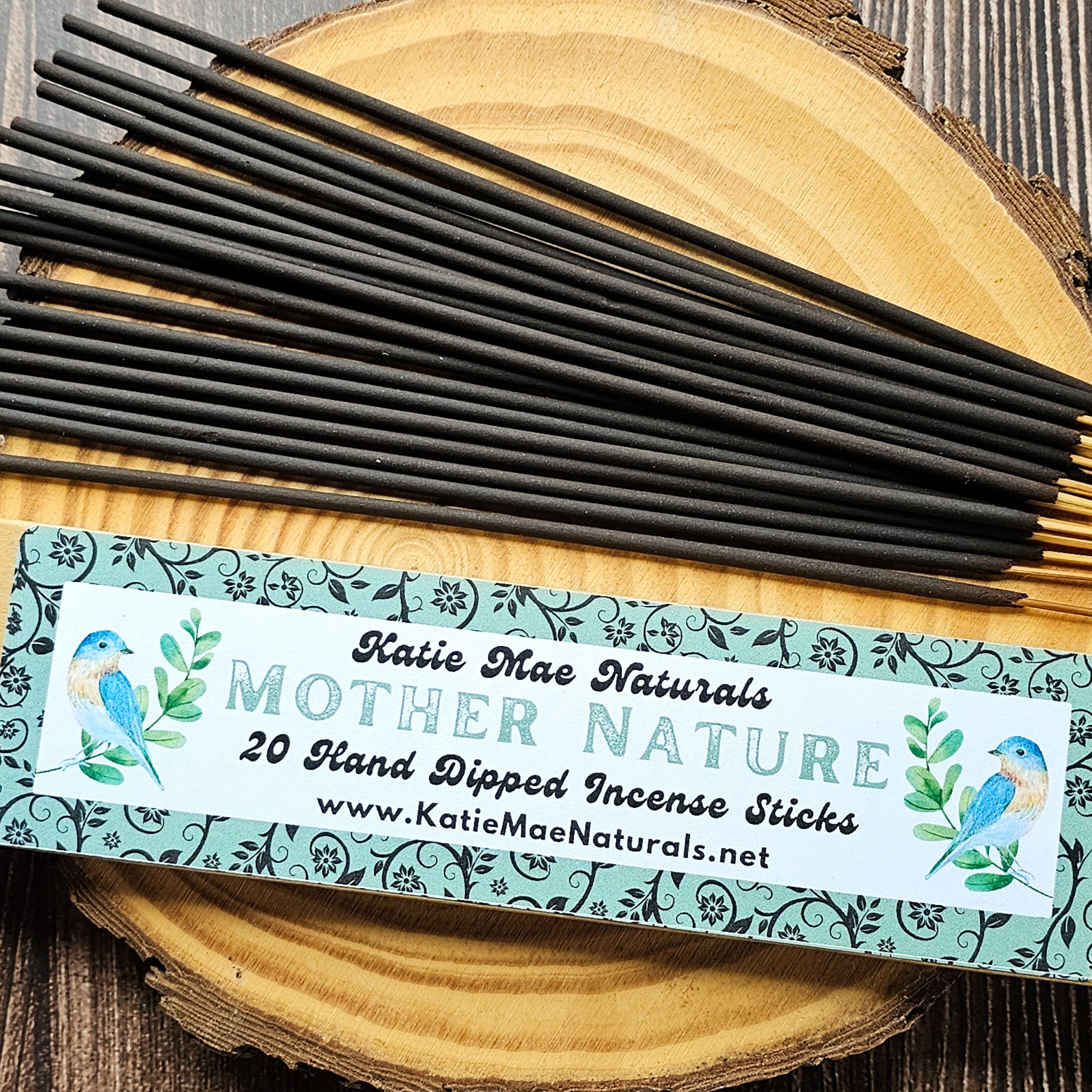 Mother Nature Incense Sticks – Hand Dipped Green & Floral Earthy Incense