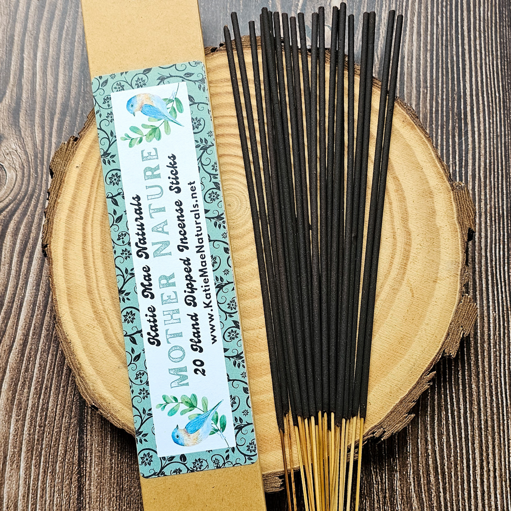 Mother Nature Incense Sticks – Hand Dipped Green & Floral Earthy Incense
