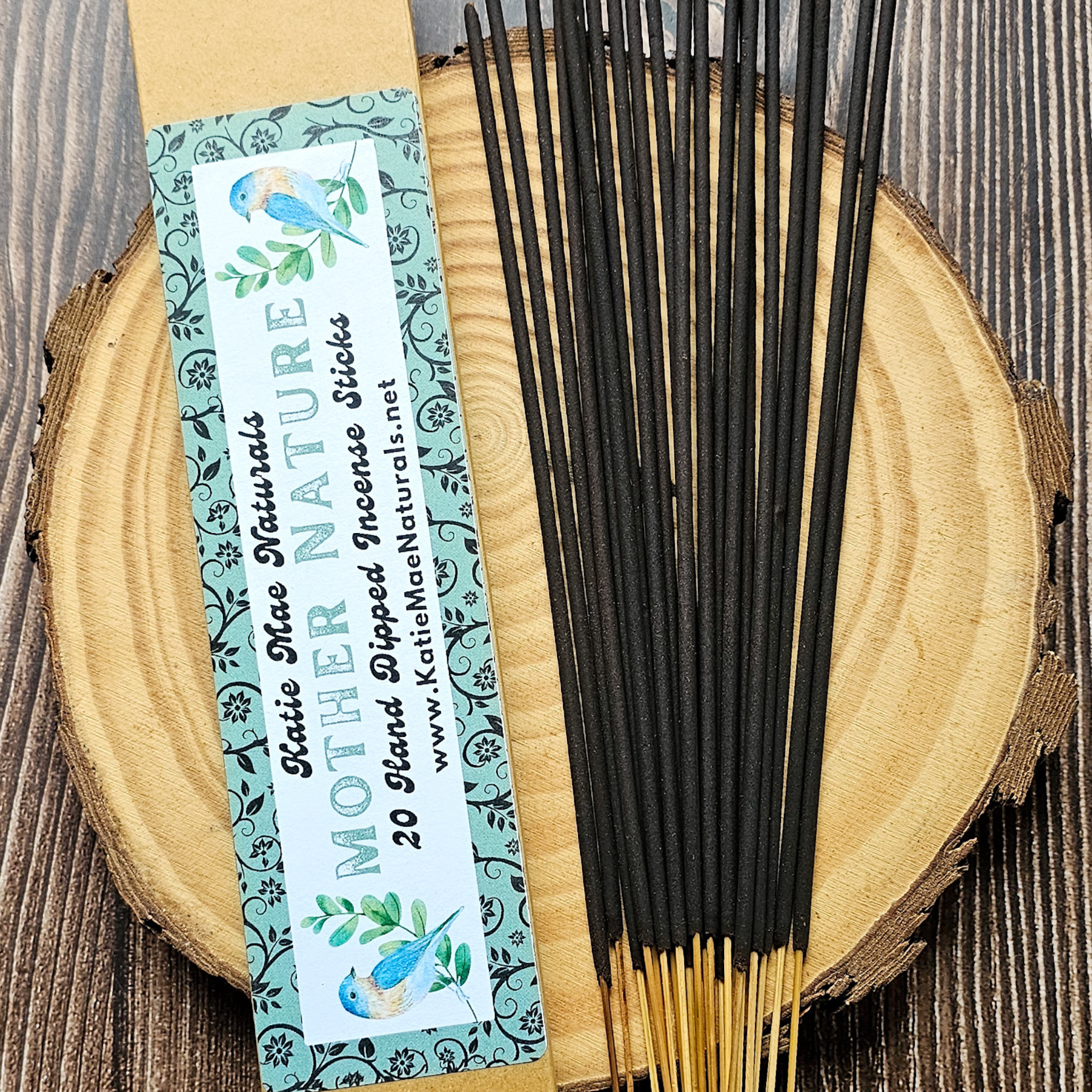 Mother Nature Incense Sticks – Hand Dipped Green & Floral Earthy Incense