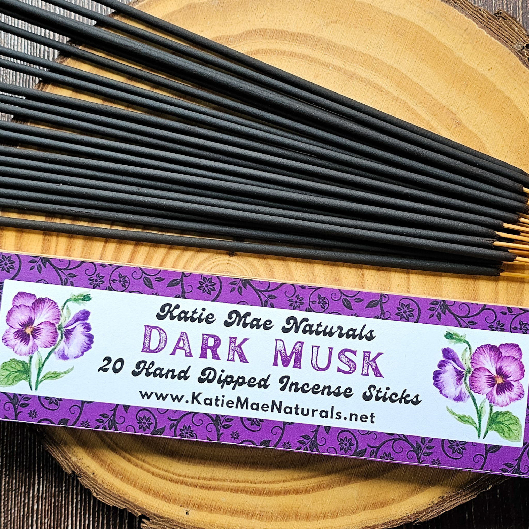 Dark Musk Incense Sticks – Hand Dipped Warm & Sensual Incense