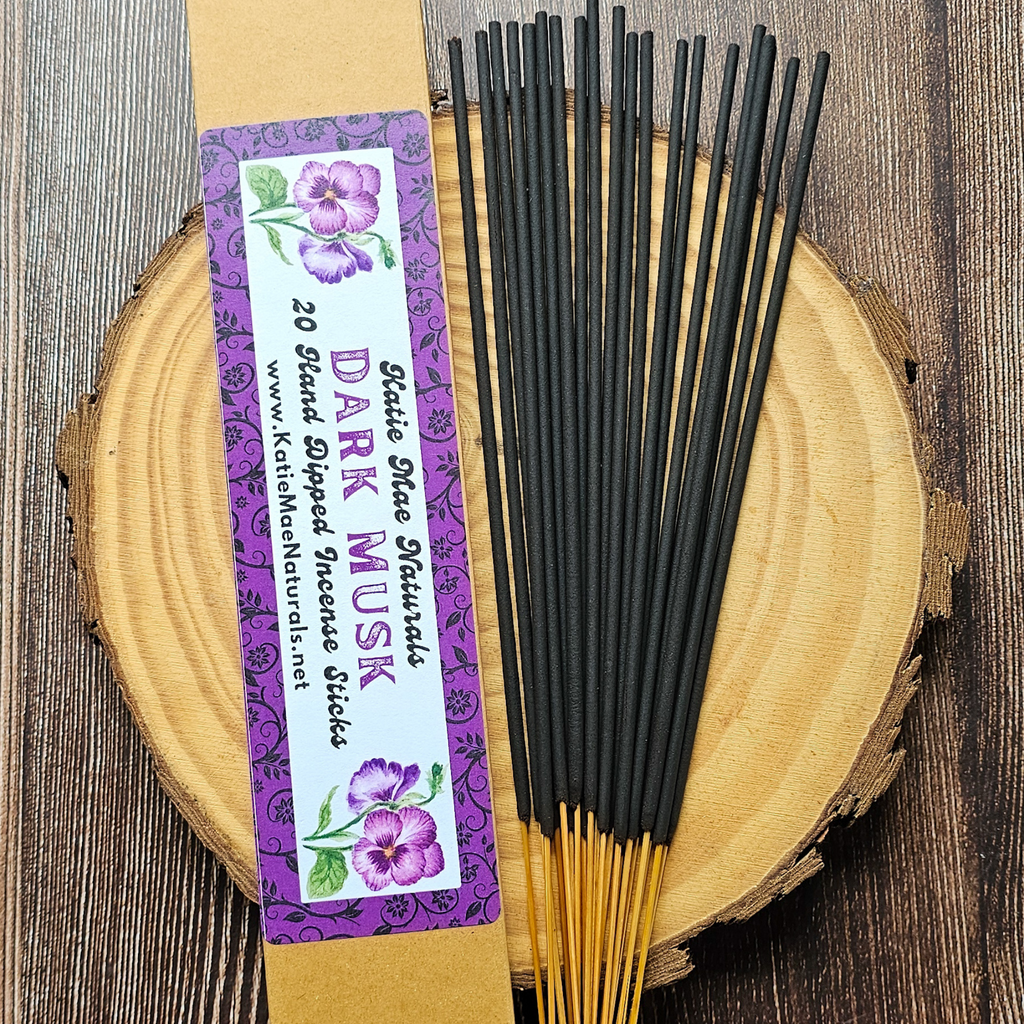 Dark Musk Incense Sticks – Hand Dipped Warm & Sensual Incense