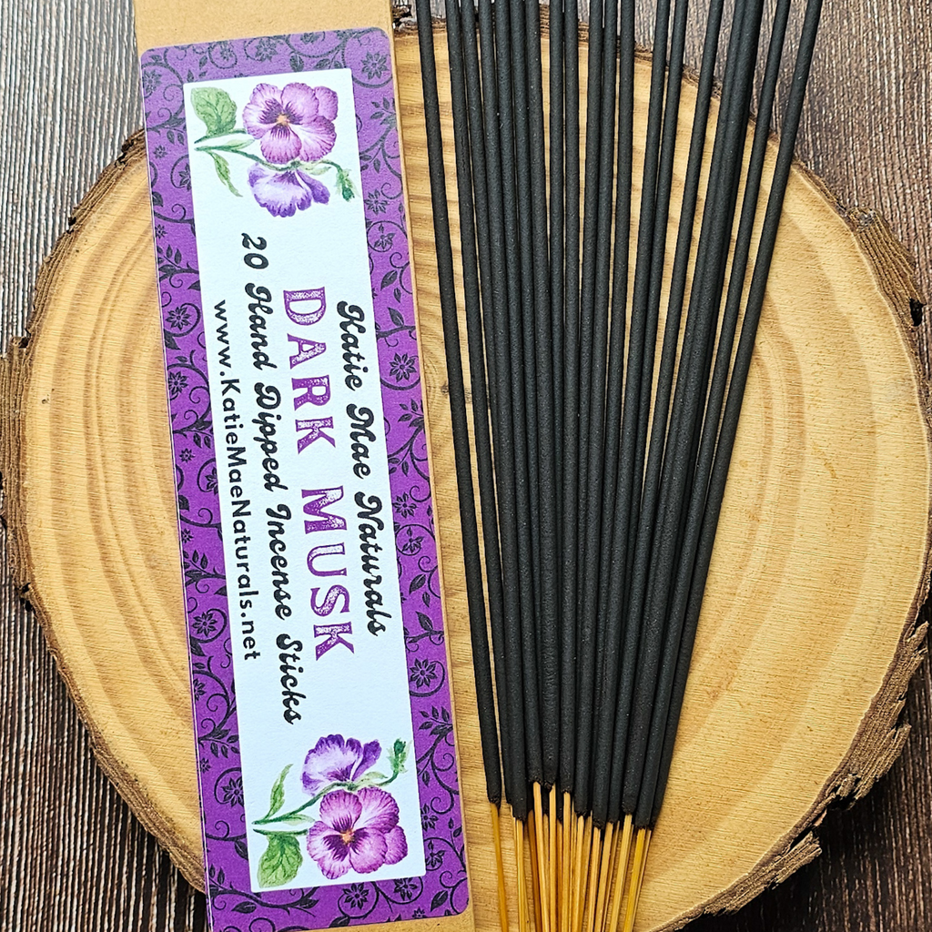 Dark Musk Incense Sticks – Hand Dipped Warm & Sensual Incense