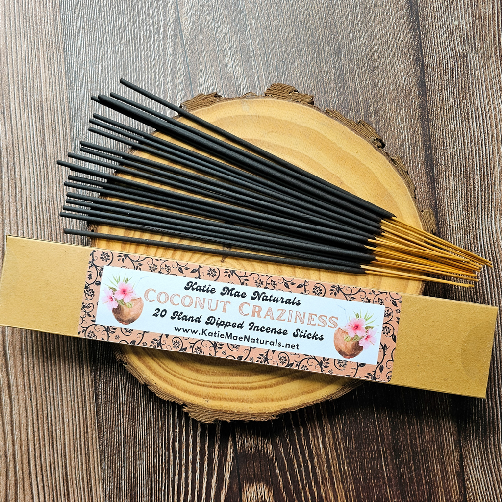 Coconut Craziness Incense Sticks – Hand Dipped Sweet Tropical Incense