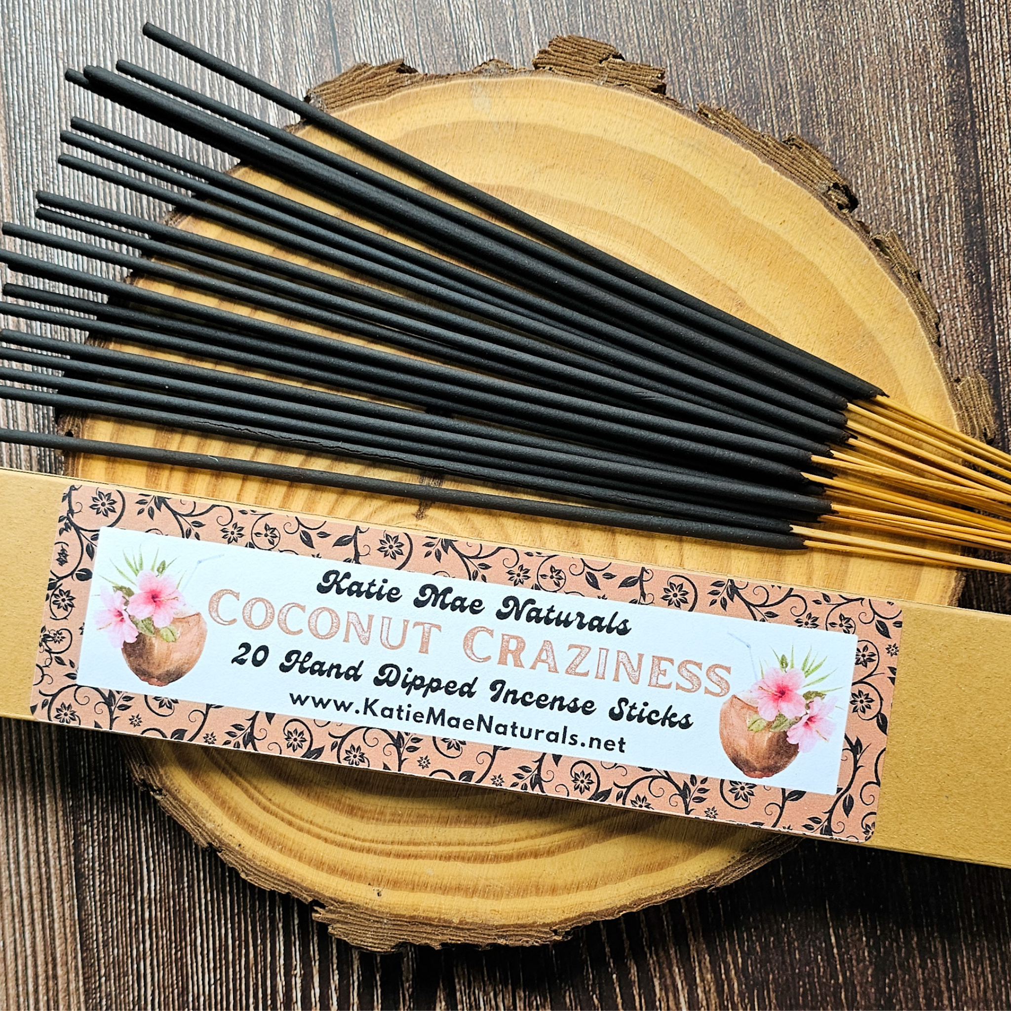Coconut Craziness Incense Sticks – Hand Dipped Sweet Tropical Incense