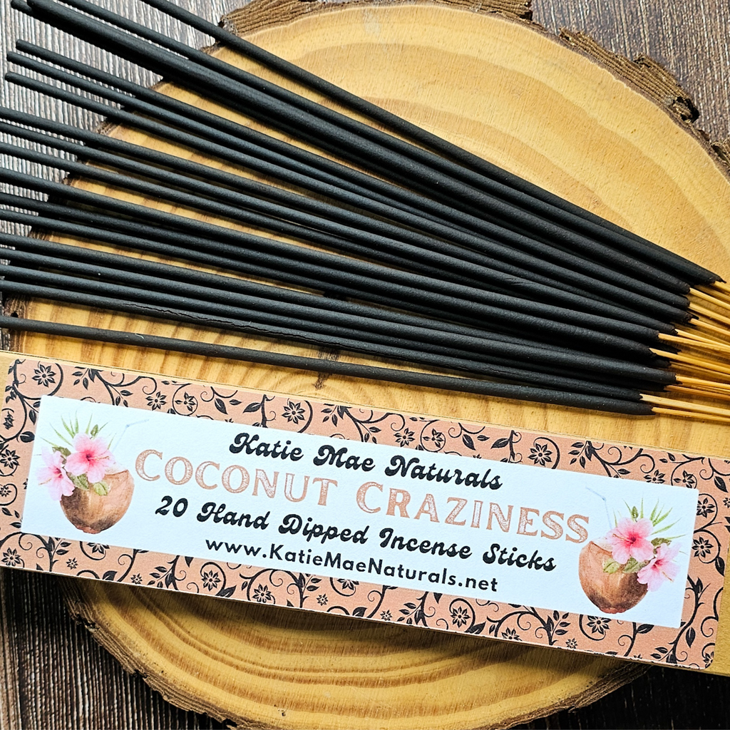 Coconut Craziness Incense Sticks – Hand Dipped Sweet Tropical Incense