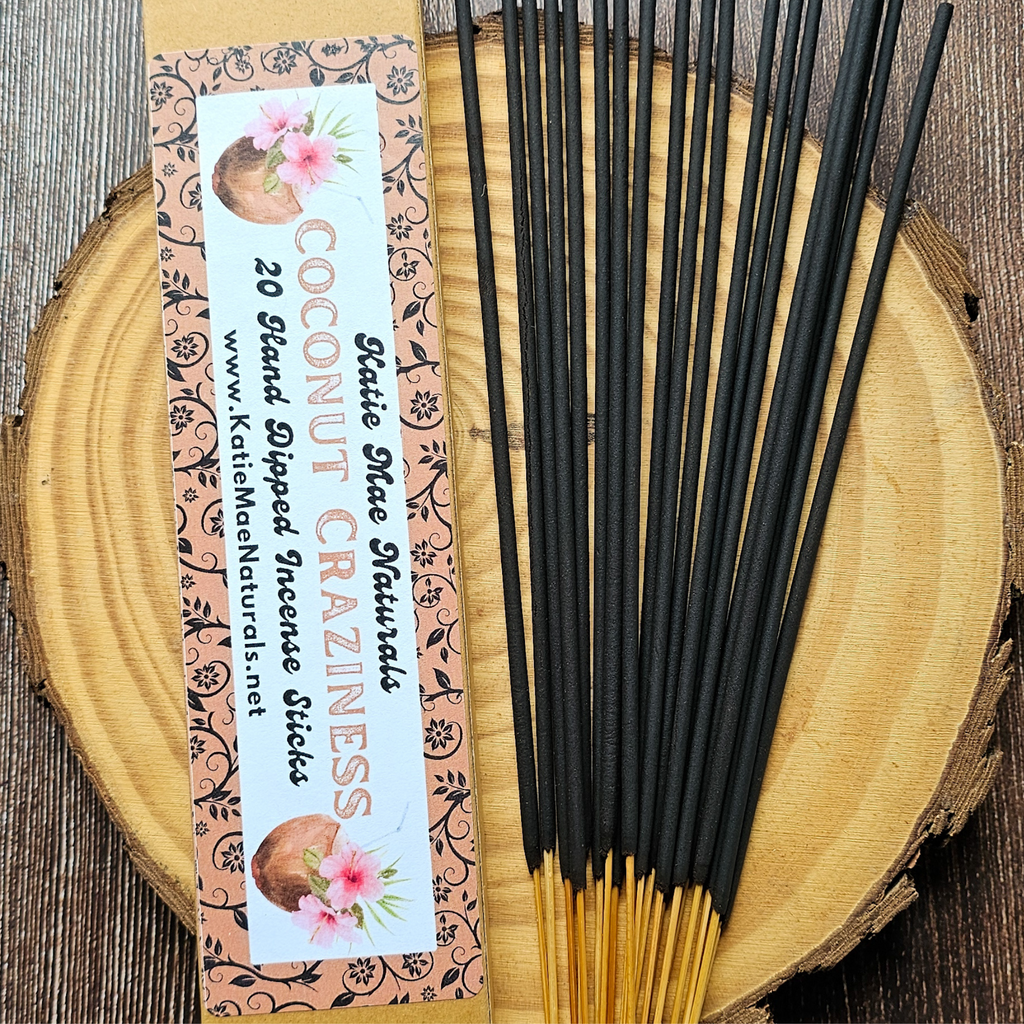 Coconut Craziness Incense Sticks – Hand Dipped Sweet Tropical Incense