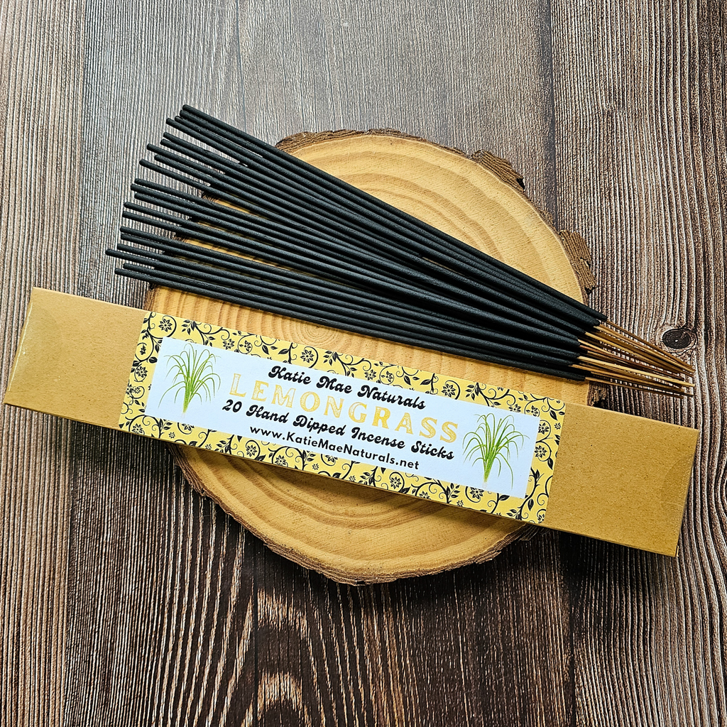 Lemongrass Incense Sticks – Hand Dipped Fresh Citrus Herbal Incense