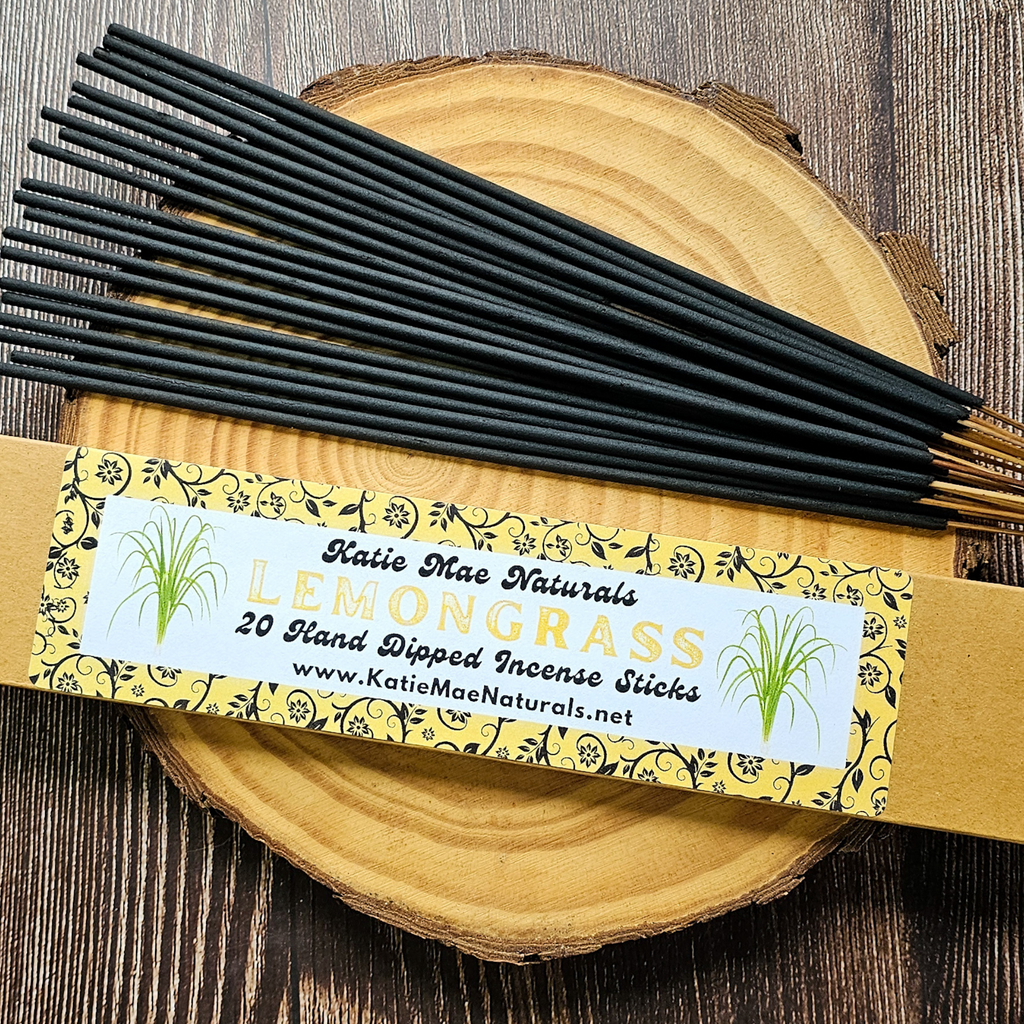 Lemongrass Incense Sticks – Hand Dipped Fresh Citrus Herbal Incense