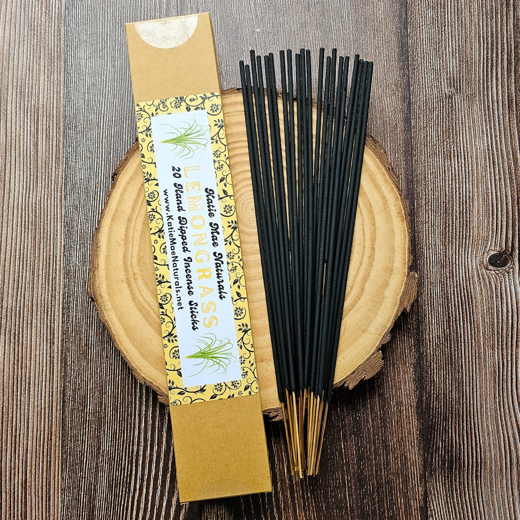 Lemongrass Incense Sticks – Hand Dipped Fresh Citrus Herbal Incense
