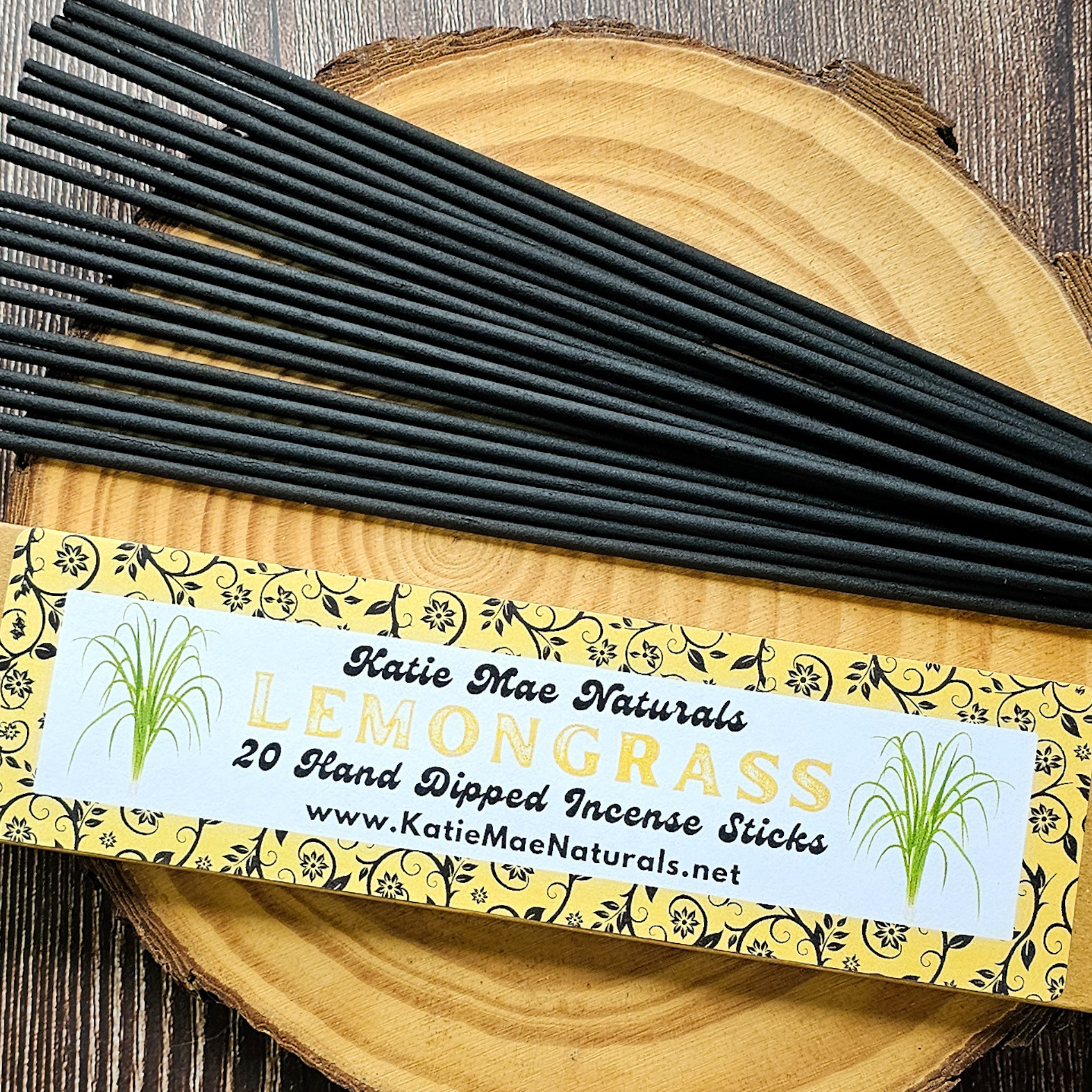 Lemongrass Incense Sticks – Hand Dipped Fresh Citrus Herbal Incense