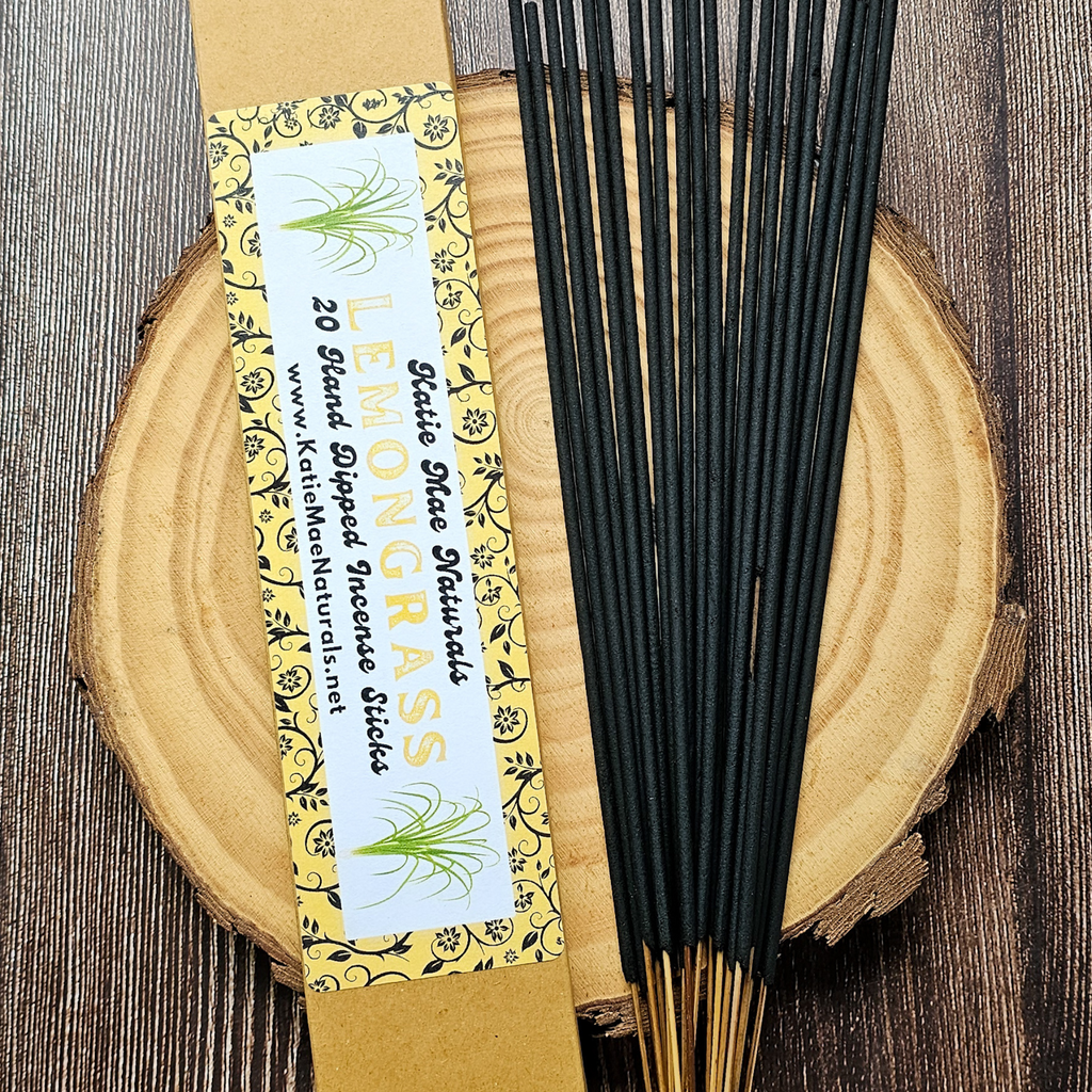 Lemongrass Incense Sticks – Hand Dipped Fresh Citrus Herbal Incense