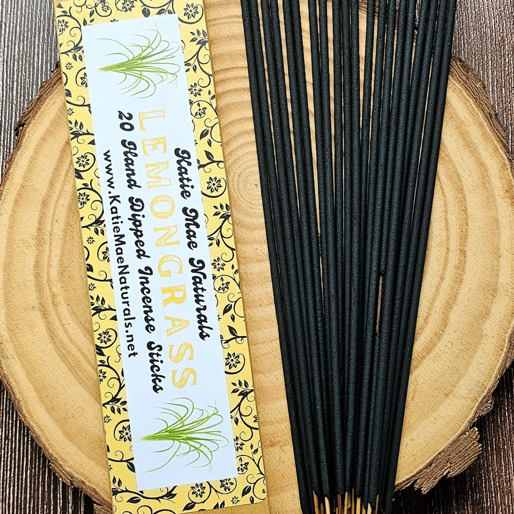 Lemongrass Incense Sticks – Hand Dipped Fresh Citrus Herbal Incense