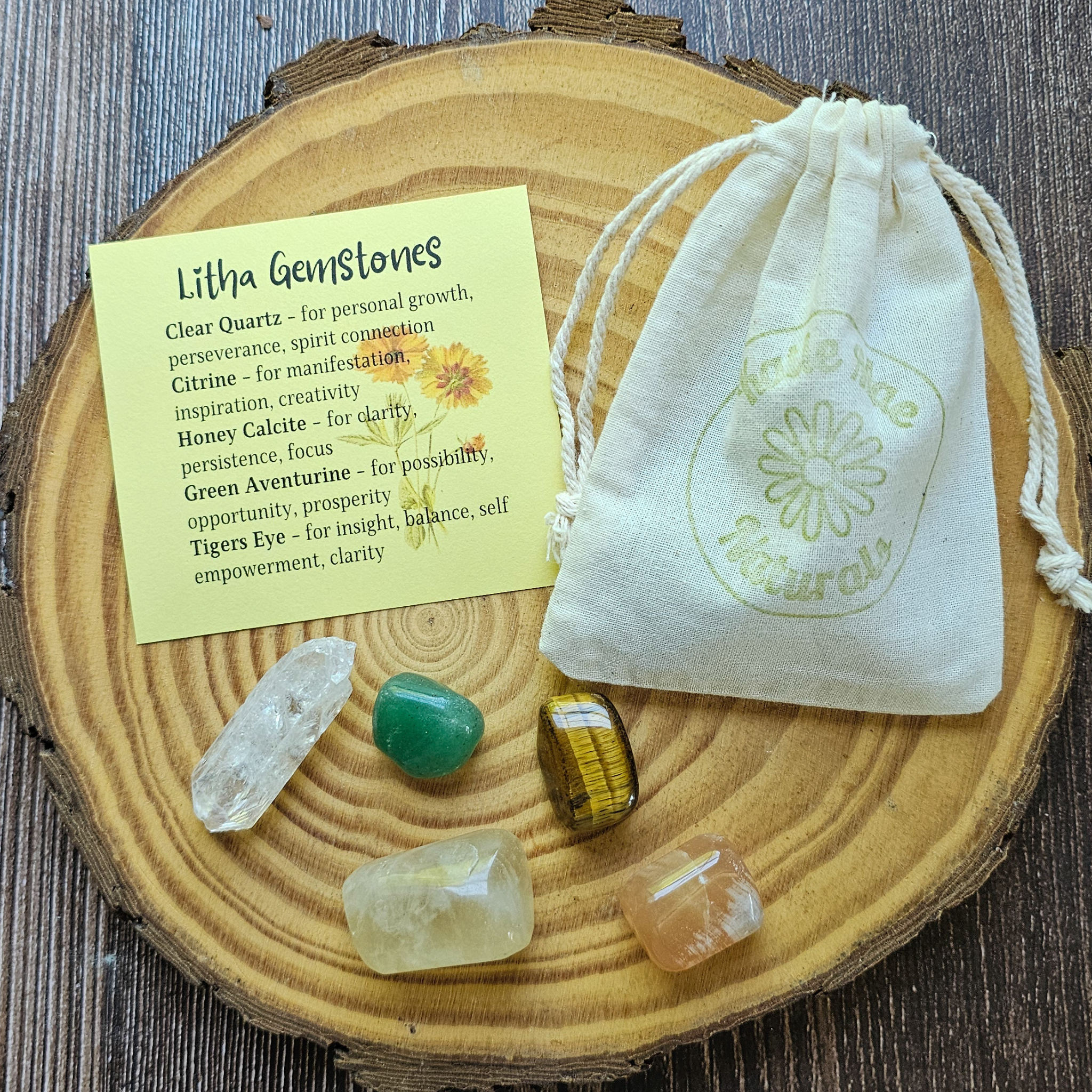 Litha Crystal Set - Gemstones for Summer Solstice