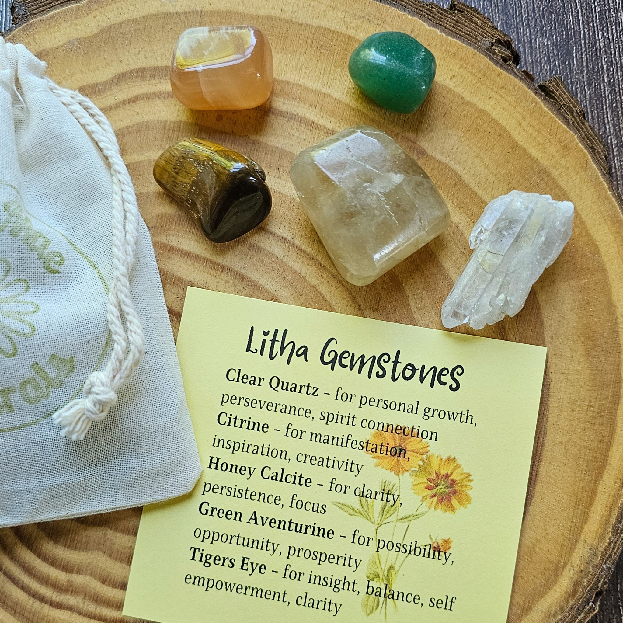 Litha Crystal Set - Gemstones for Summer Solstice