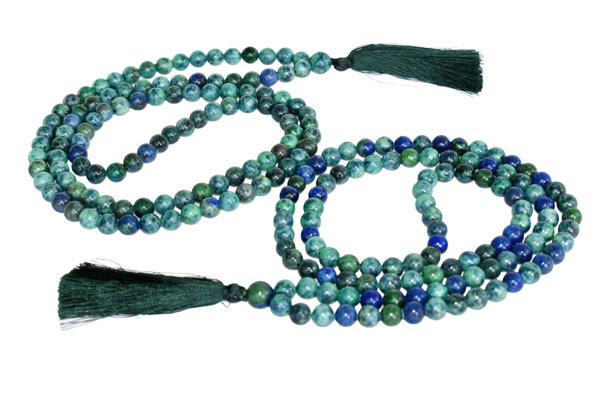 Azurite Malachite Beads Mala