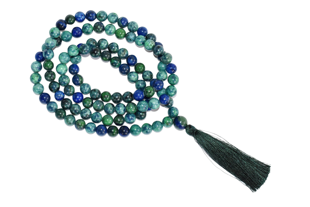 Azurite Malachite Beads Mala