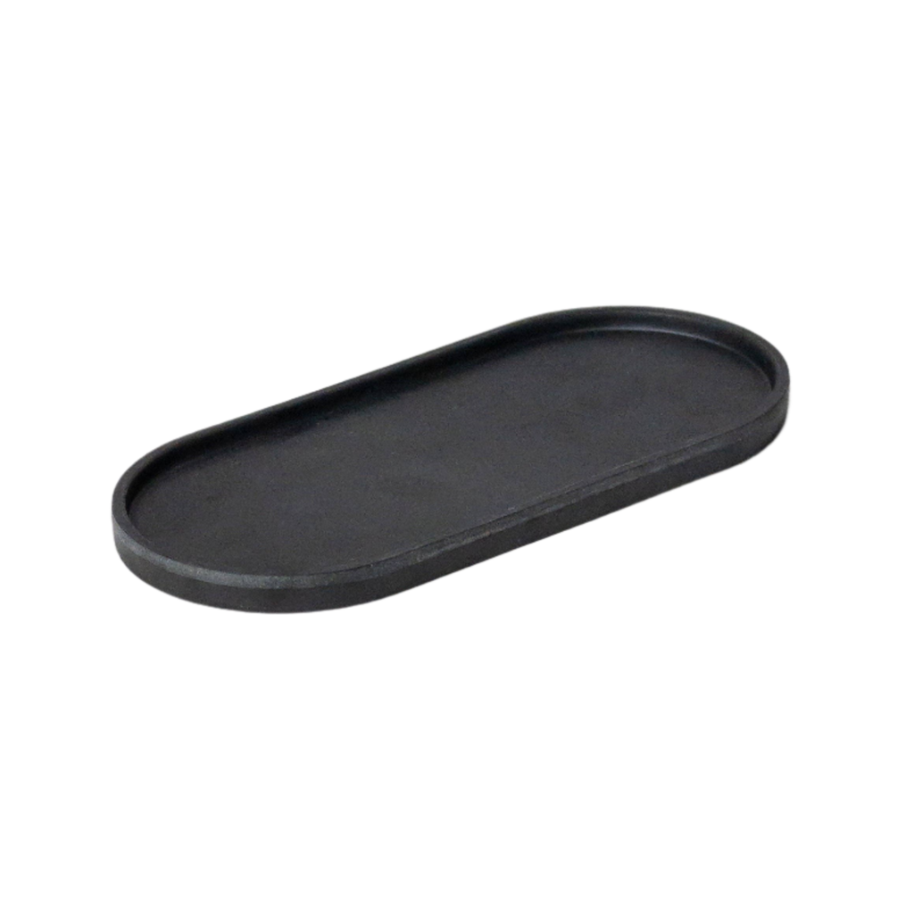 Upcycled Oval Tray: Bamboo Fibre Black | Tray | Wiccan Center