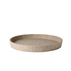 Upcycled Round Tray: Rice Husk | Tray | Wiccan Center
