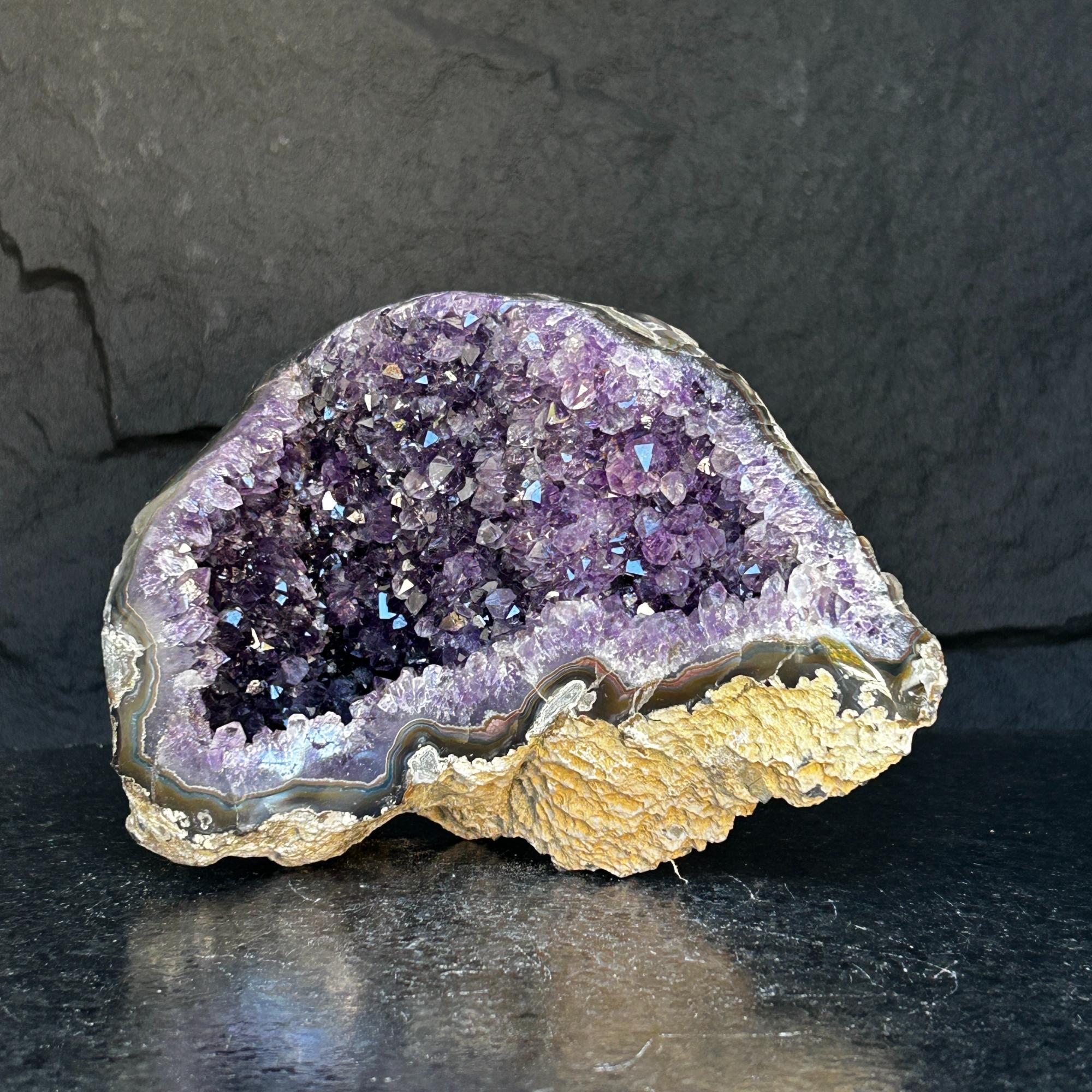 Uruguayan Amethyst Geode Cave With Agate Formations | Centerpieces | Wiccan Center