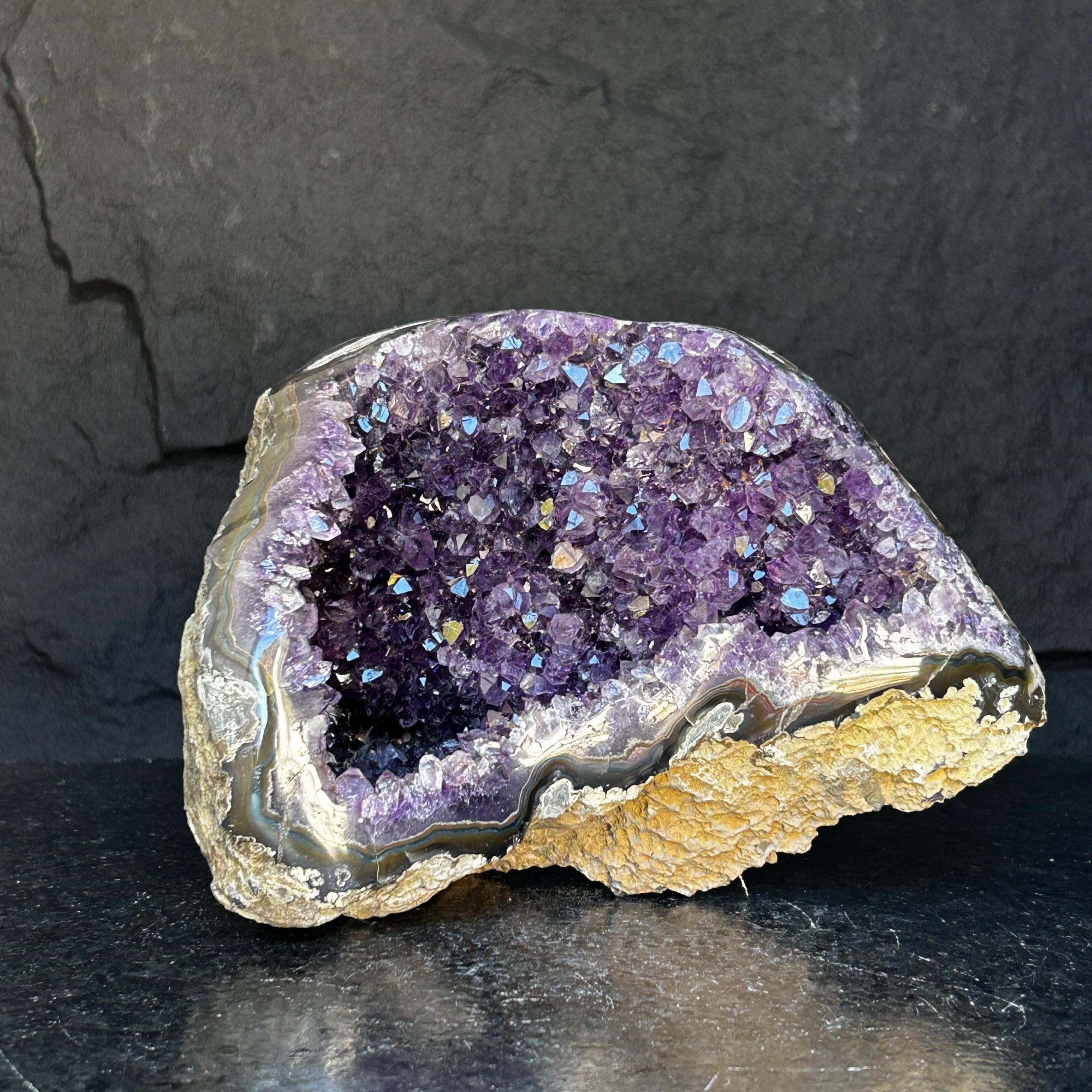 Uruguayan Amethyst Geode Cave With Agate Formations | Centerpieces | Wiccan Center
