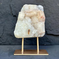 Natural Uruguayan Quartz Crystal on Metal Stand | | Wiccan Center