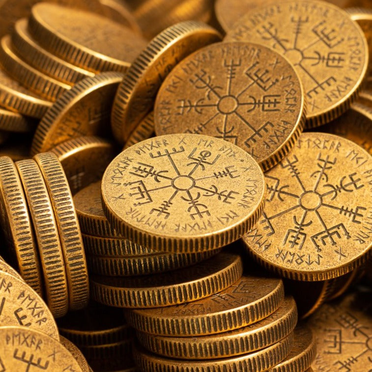 Vegvisir Wayfinder Coin - Bronze | Artwork | Wiccan Center