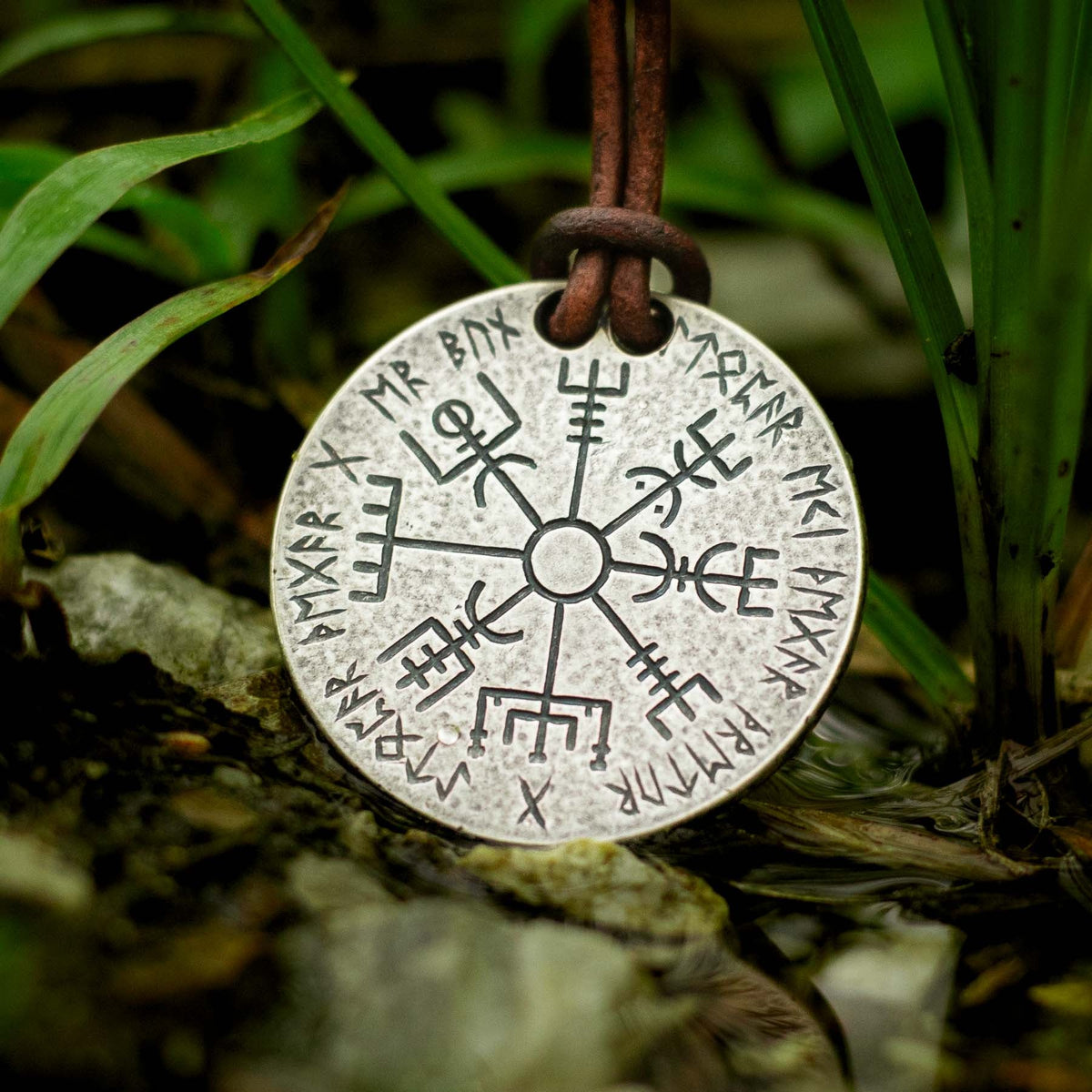 Vegvisir Norse Compass Silver Necklace | Necklaces | Wiccan Center