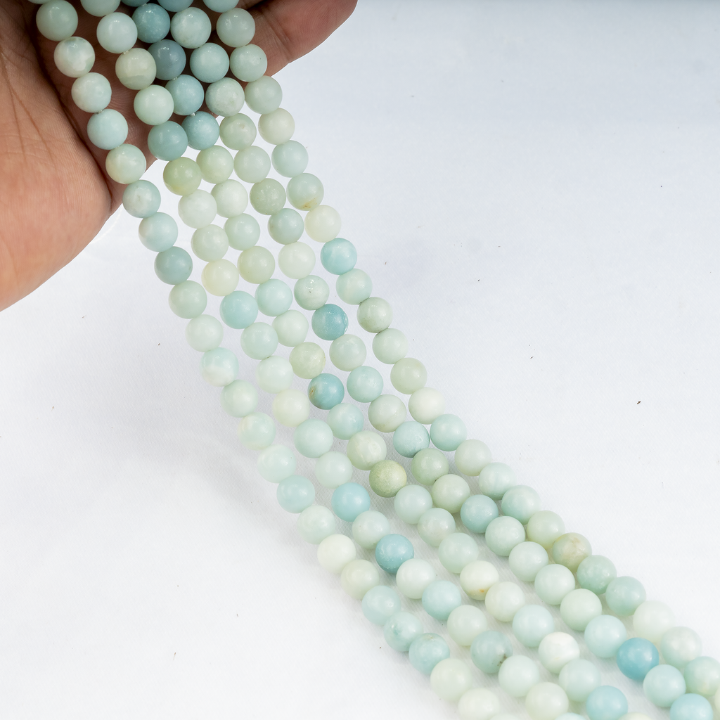 Amazonite Beads, Natural Crystal Round Beads 4mm to 10mm