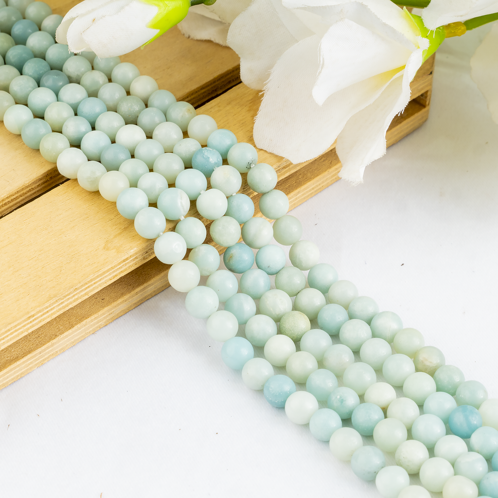 Amazonite Beads, Natural Crystal Round Beads 4mm to 10mm