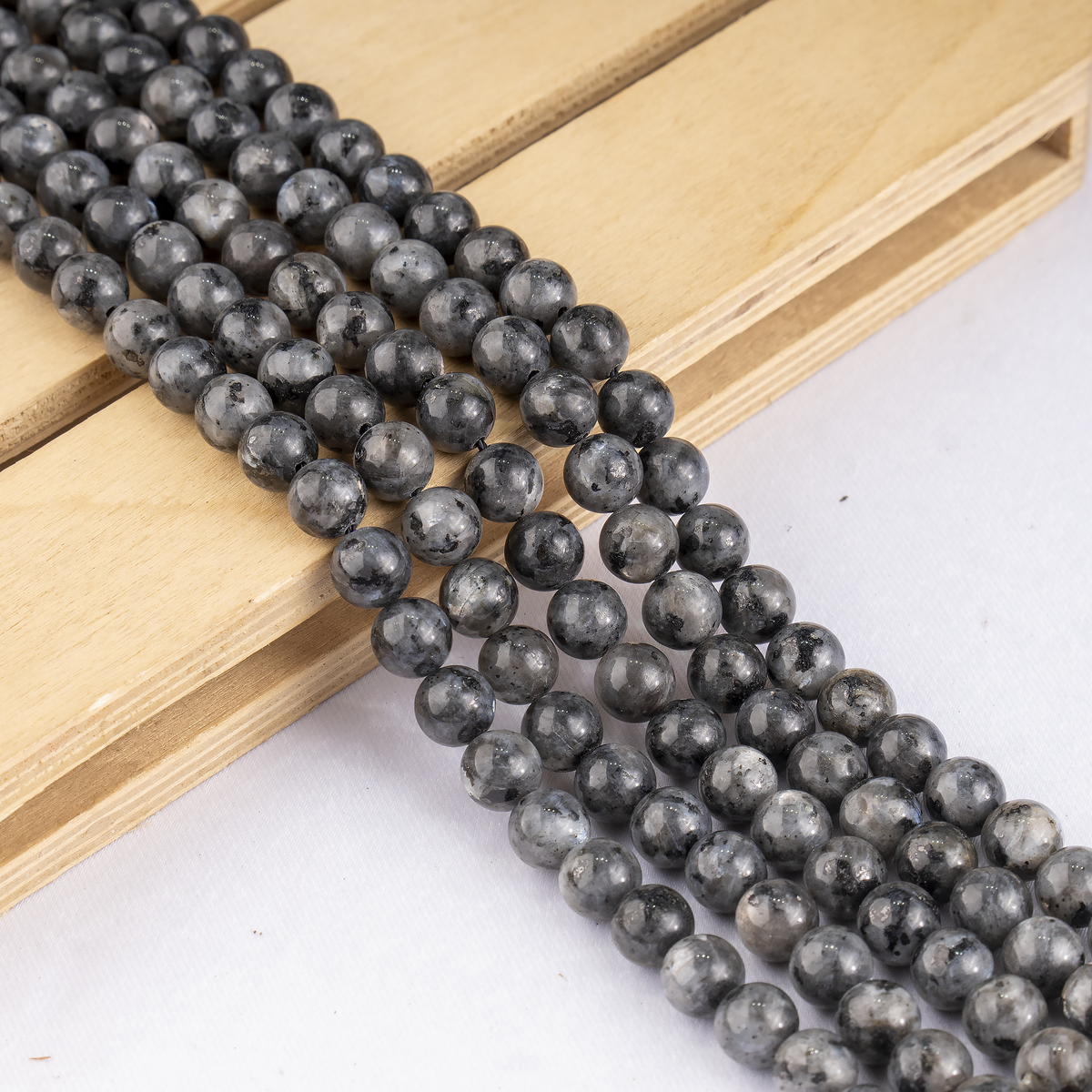 Black Labradorite Beads, Natural Round Crystal Beads 4mm to 12mm | Beads | Wiccan Center