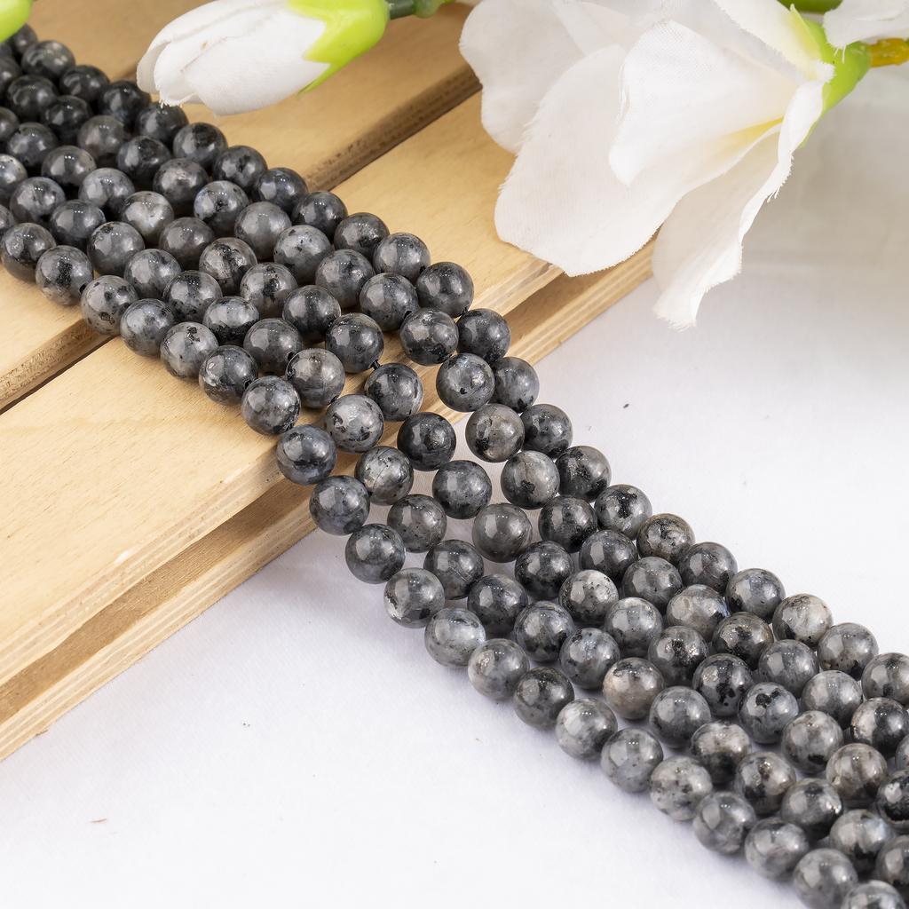 Black Labradorite Beads, Natural Round Crystal Beads 4mm to 12mm | Beads | Wiccan Center