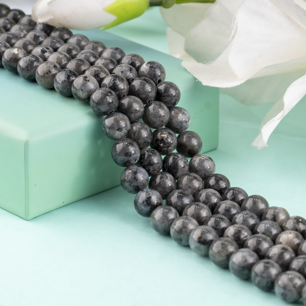 Black Labradorite Beads, Natural Round Crystal Beads 4mm to 12mm | Beads | Wiccan Center