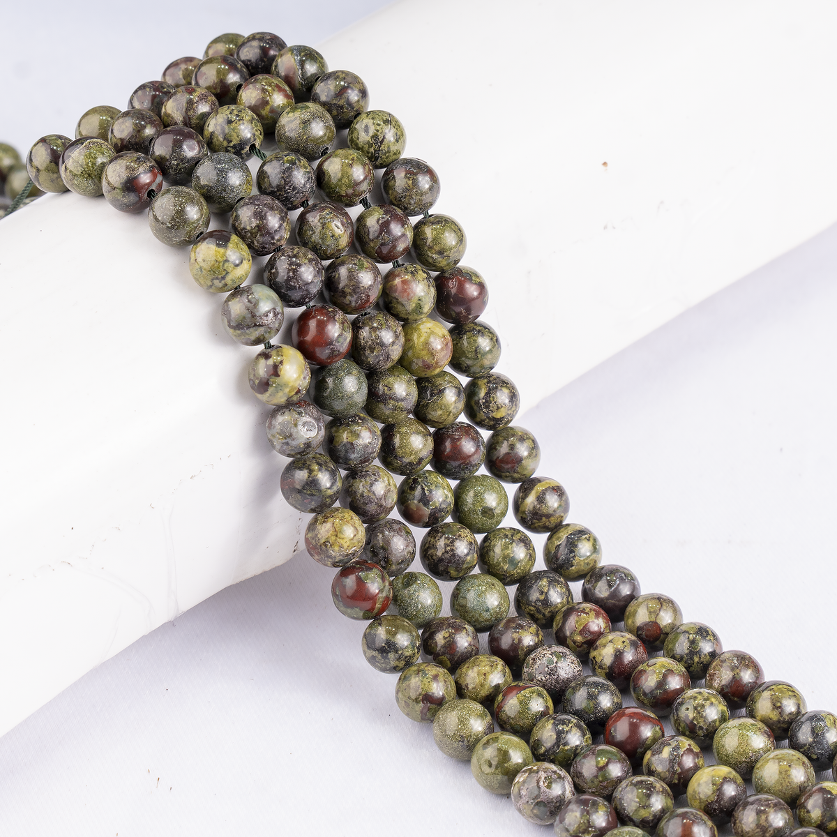 African Bloodstone Beads, Natural Round Crystal Beads 4mm to 12mm | Beads | Wiccan Center