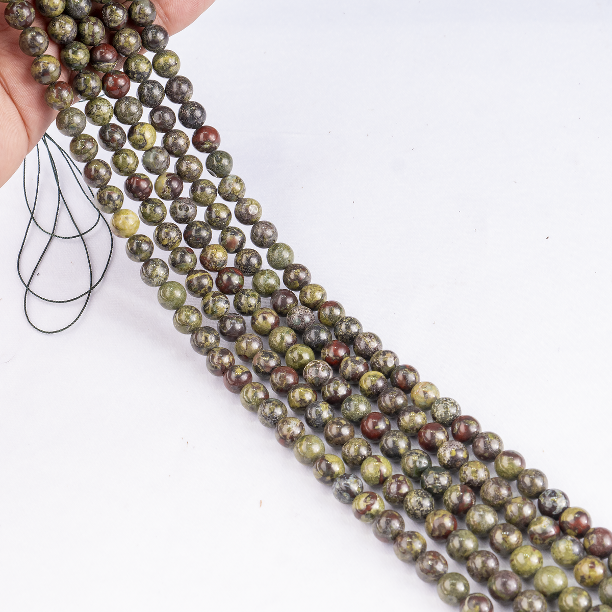 African Bloodstone Beads, Natural Round Crystal Beads 4mm to 12mm | Beads | Wiccan Center
