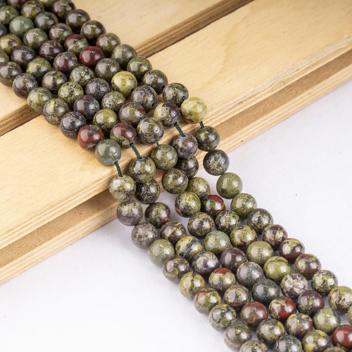 African Bloodstone Beads, Natural Round Crystal Beads 4mm to 12mm | Beads | Wiccan Center