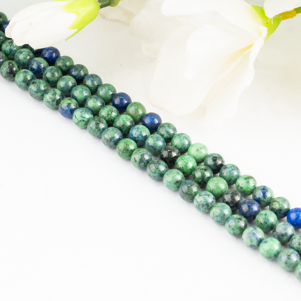 Azurite Malachite Beads, Natural Crystal Round Beads 4mm to 12mm | | Wiccan Center
