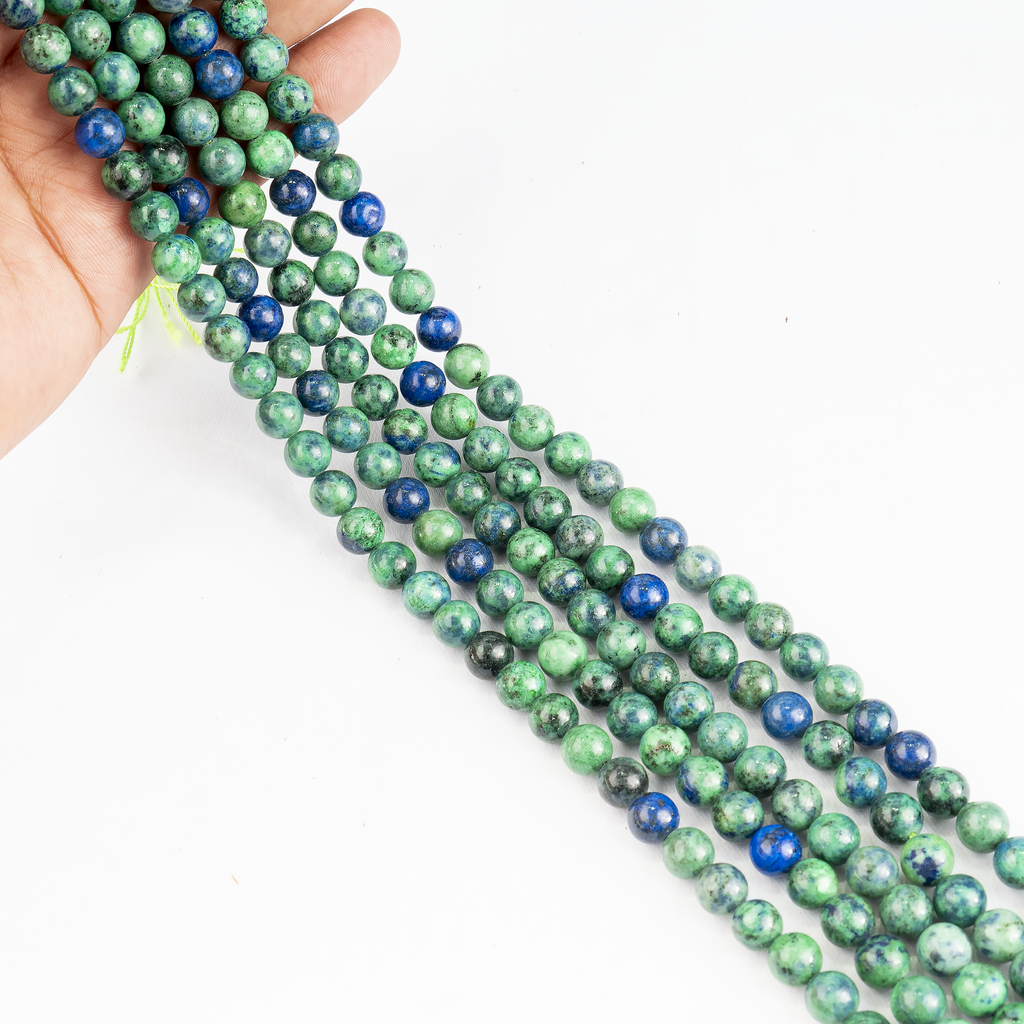 Azurite Malachite Beads, Natural Crystal Round Beads 4mm to 12mm | | Wiccan Center