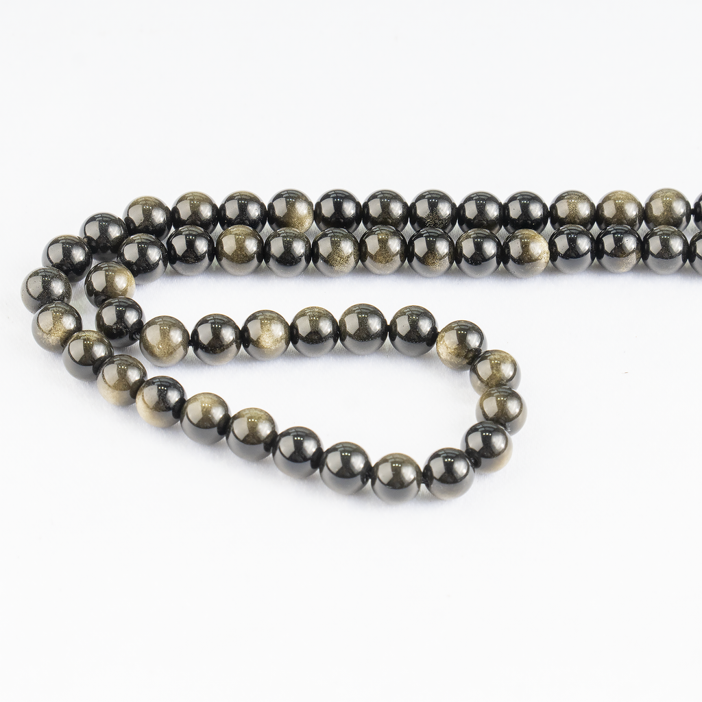 Golden Obsidian Beads, Natural Round Crystal Beads 4mm to 12mm | | Wiccan Center